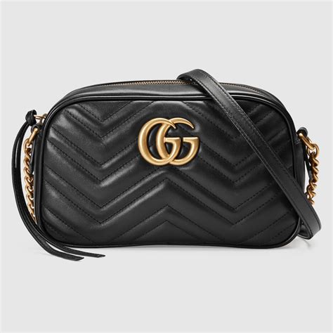 gucci gg leather shoulder bag